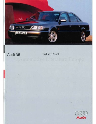 1995 AUDI S6 AVANT PROSPEKT ITALIENISCH