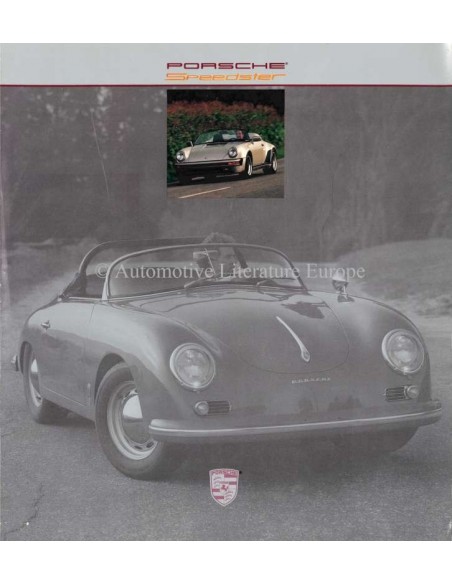 1988 PORSCHE SPEEDSTER BROCHURE ENGLISH