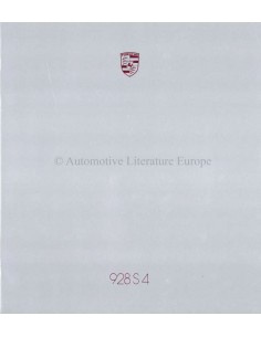 1987 PORSCHE 928 S4 BROCHURE DUITS