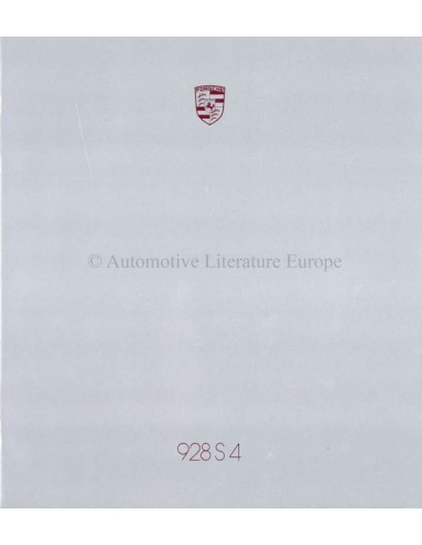 1987 PORSCHE 928 S4 PROSPEKT DEUTSCH
