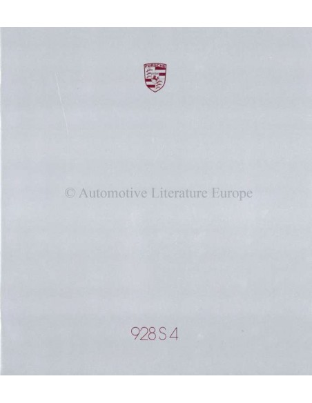 1987 PORSCHE 928 S4 PROSPEKT DEUTSCH