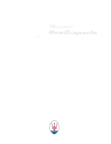 1997 MASERATI QUATTROPORTE BROCHURE DUITS