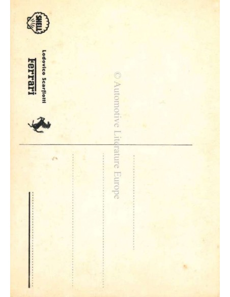 1963 FERRARI LODOVICO SCARFIOTTI POSTCARD