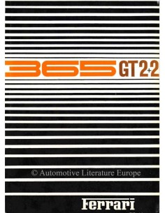 1968 FERRARI 365 GT 2+2 INSTRUCTIEBOEKJE 24/68