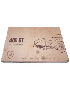 1967 LAMBORGHINI 400 GT INSTRUCTIEBOEKJE ENGELS SCHAARS