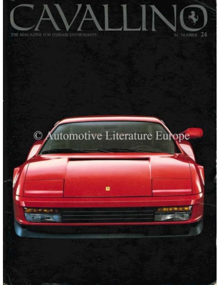 1984 FERRARI CAVALLINO MAGAZINE USA 24