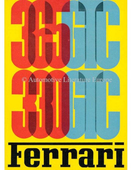 1969 FERRARI 330 / 365 GTC BETRIEBSANLEITUNG