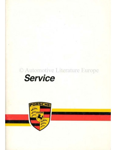 1985 PORSCHE SERVICE BETRIEBSANLEITUNG