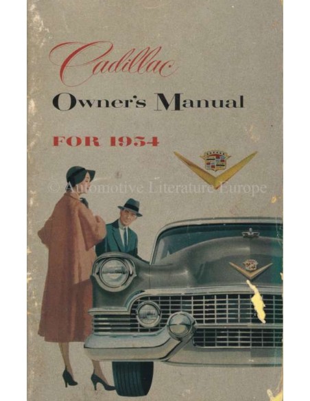 1954 CADILLAC BETRIEBSANLEITUNG ENGLISCH