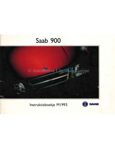 1992 SAAB 900 BETRIEBSANLEITUNG NIEDERLÄNDISCH