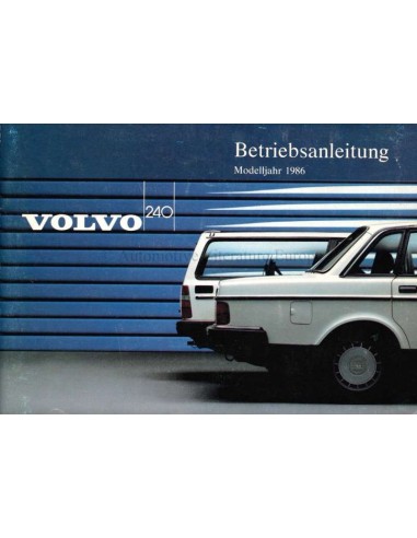 1986 VOLVO 240 INSTRUCTIEBOEKJE DUITS
