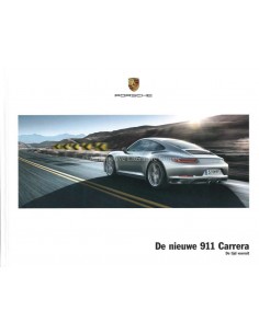 2016 PORSCHE 911 CARRERA HARDCOVER PROSPEKT NIEDERLÄNDISCH