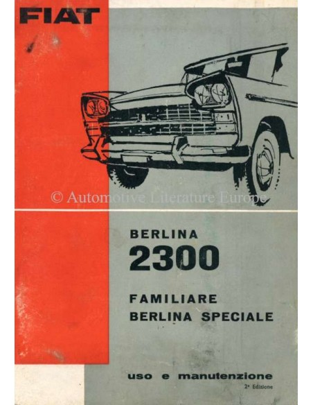 1962 FIAT BERLINA 2300 PROSPEKT ITALIENISCH
