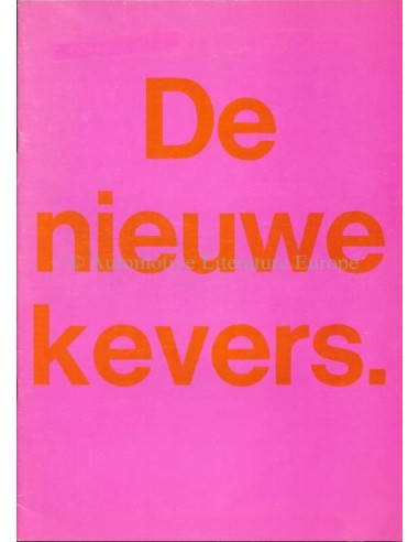 1967 VOLKSWAGEN KEVER BROCHURE NEDERLANDS