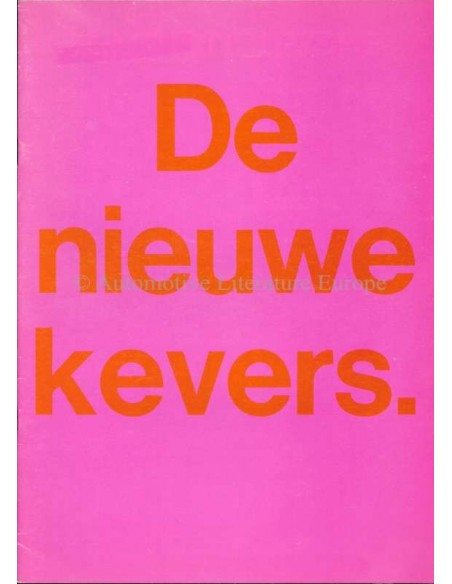 1967 VOLKSWAGEN BEETLE BROCHURE DUTCH