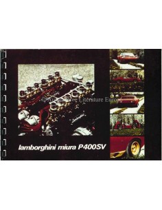 1971 LAMBORGHINI MIURA P400 SV OWNERS MANUAL ITALIAN FRENCH ENGLISH
