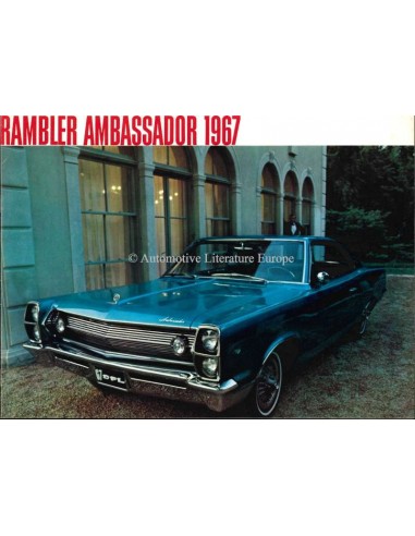1967 RAMBLER AMBASSADOR PROSPEKT ENGLISCH