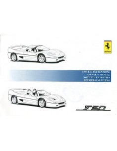 1995 FERRARI F50 INSTRUCTIEBOEKJE 1034/95 2