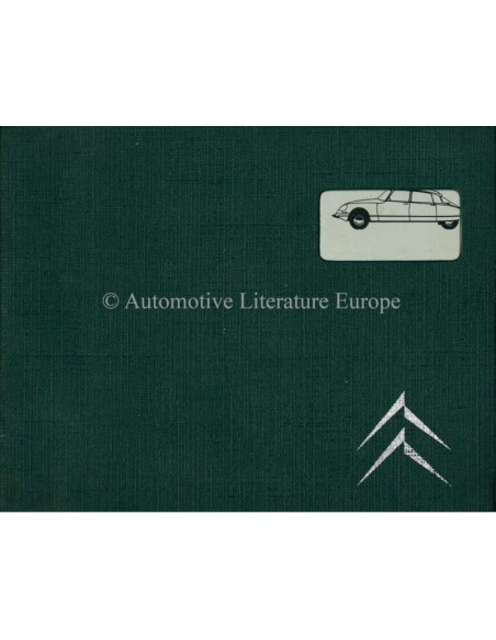 1970 CITROEN D SPECIAL (CONFORT) / SUPER BETRIEBSANLEITUNG NIEDERLÄNDISCH