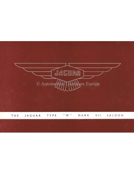 1952 JAGUAR MARK VII SALOON PROSPEKT NIEDERLÄNDISCH
