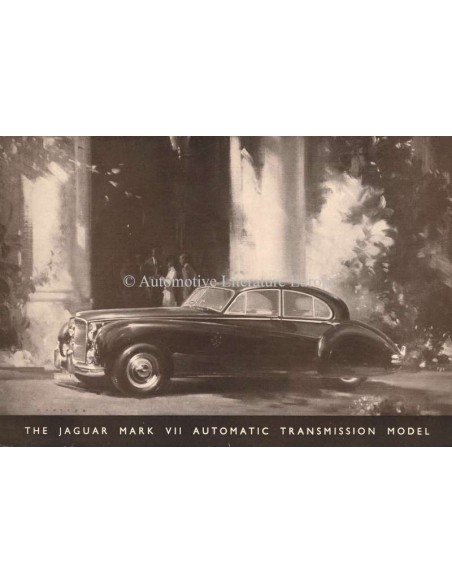 1955 JAGUAR MK VII SALOON BROCHURE ENGELS