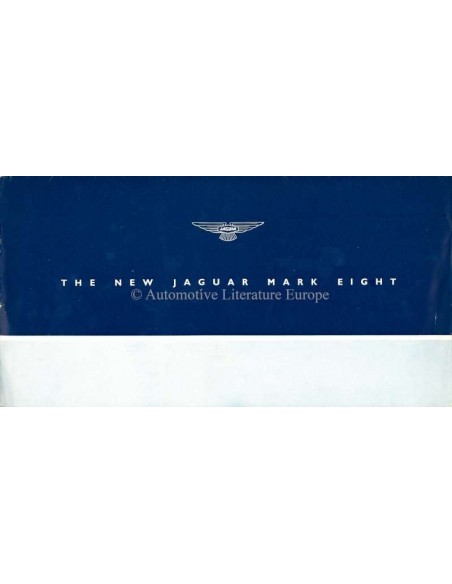 1956 JAGUAR MK VIII BROCHURE ENGELS