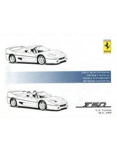 1995 FERRARI F50 INSTRUCTIEBOEKJE USA 993/95 2