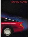 1985 ALPINE GT V6 PROSPEKT DEUTSCH