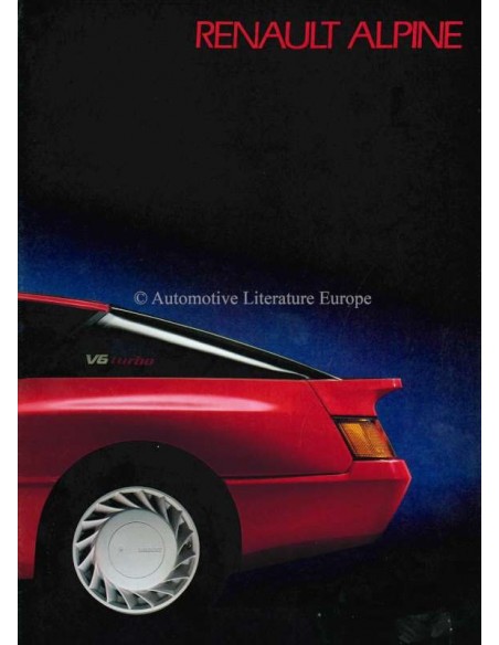 1985 ALPINE GT V6 / GT TURBO BROCHURE NEDERLANDS