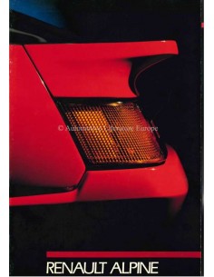 1988 ALPINE V6 TURBO PROSPEKT ITALIENISCH