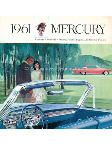 1961 MERCURY PROGRAMM PROSPEKT ENGLISCH