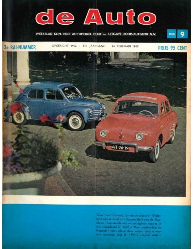 1960 DE AUTO MAGAZINE 9 NEDERLANDS
