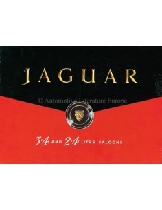 1958 JAGUAR 3.4 AND 2.4 LITRE SALOONS BROCHURE ENGLISH