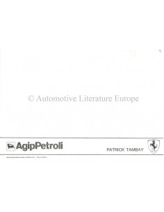 1983 FERRARI PATRICK TAMBAY ANSICHTKAART 2