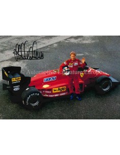 1985 FERRARI STEFAN JOHANSSON GESIGNEERDE ANSICHTKAART