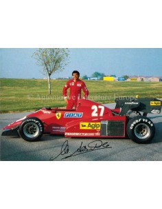 1983 FERRARI MICHELE ALBORETO ANSICHTKAART