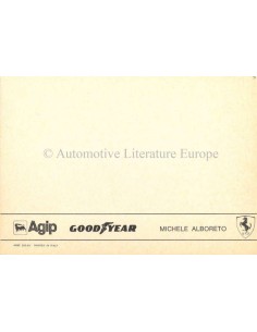 1983 FERRARI MICHELE ALBORETO POSTCARD 2