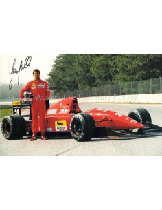 1992 FERRARI IVAN CAPELLI POSTCARD