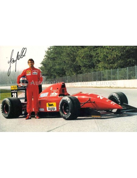 1992 FERRARI IVAN CAPELLI POSTKARTE