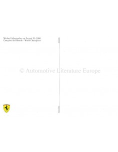 2000 FERRARI CAMPIONI DEL MONDO POSTCARD 2