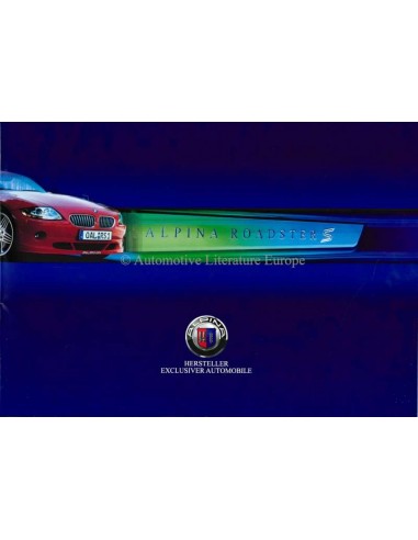 2003 BMW ALPINA ROADSTER S BROCHURE DUITS