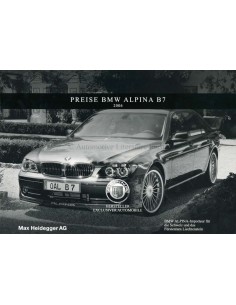 2006 BMW ALPINA B6 COUPE & CABRIO PROSPEKT DEUTSCH
