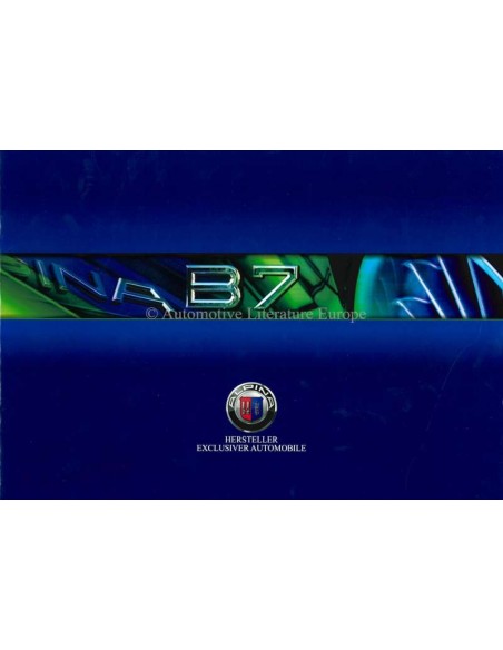 2006 BMW ALPINA B6 COUPE & CABRIO BROCHURE DUITS