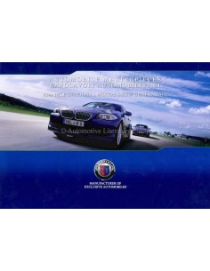 2012 BMW ALPINA GENEVA 2012 RANGE BROCHURE GERMAN