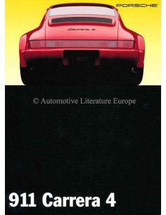 1993 PORSCHE 911 CARRERA 4 PROSPEKT ENGLISCH