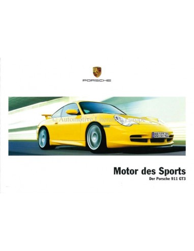 2003 PORSCHE 911 GT3 PROSPEKT DEUTSCH