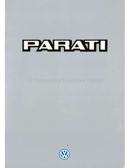 1985 VOLKSWAGEN PARATI PROSPEKT ENGELS