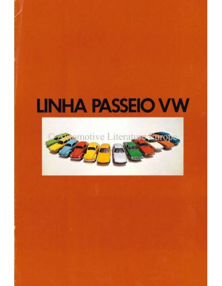 1973 VOLKSWAGEN PROGRAMM PROSPEKT PORTUGIESISCH (BRASIELIEN)