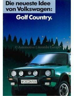 1990 VOLKSWAGEN GOLF COUNTRY BROCHURE DUITS