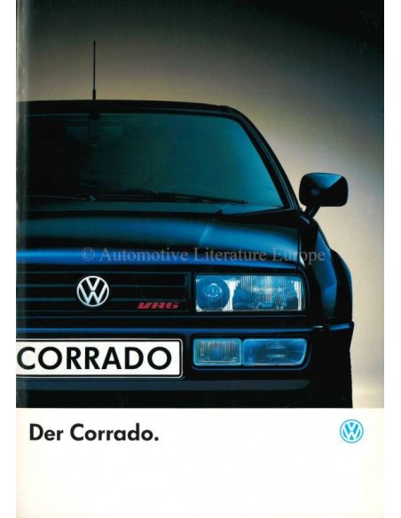 1991 VOLKSWAGEN CORRADO BROCHURE DUITS